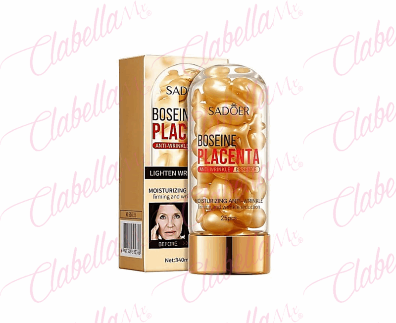 Serum - Suero SADOER facial de PLACENTA, para eliminar manchas aprox 25 capsulas, por pieza