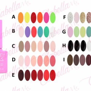 Geles JR  uv/led  para uñas 6 piezas de 10ml por gama,8A-121 ESPECIFICAR: