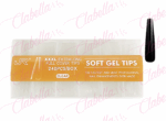 Tips soft gel BALERINA CURVA C XXL uña completa, flexible y resistente para uñas en ESTUCHE BLANDO ESPECIFICAR