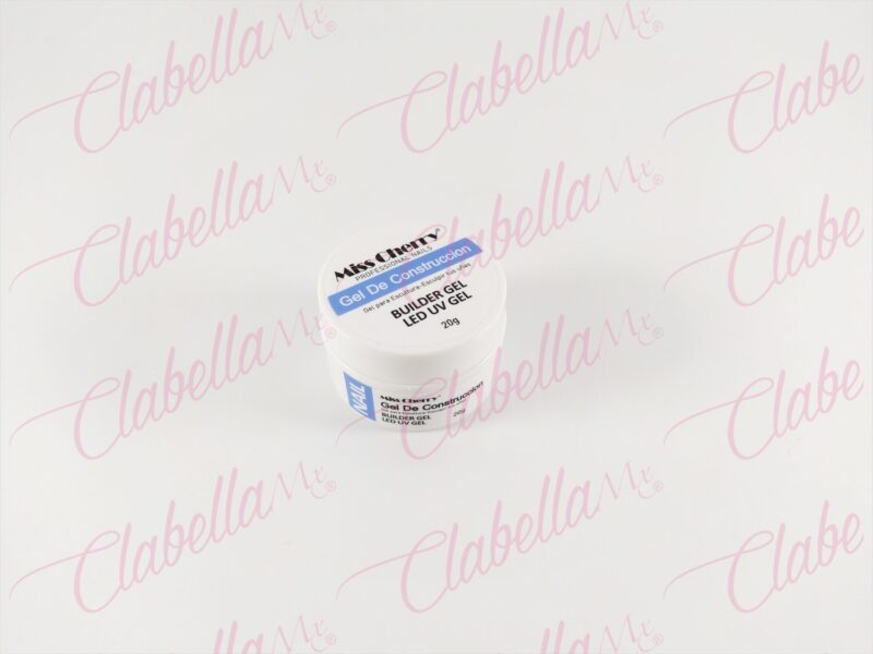 Gel de construcción Miss Cherry  uv/led transparente para diseño de uñas 20ml por pieza 99MC-001T (Miss cherry 20ml, No otra marca 5gr)