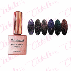 Geles Kalanzi uv/led Ojo de Gato ARENAS MOVEDIZAS para uñas 6 piezas de 10ml por gama KLZ-X050/X135