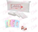 GASAS libres de pelusa BLANCAS para limpiar residuos en uñas 500 piezas aprox de 4x6cm por paquete