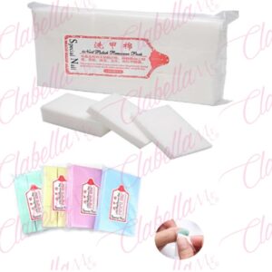 GASAS libres de pelusa BLANCAS para limpiar residuos en uñas 1000 piezas aprox de 4x6cm por paquete