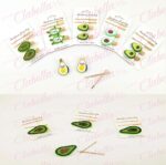 Set de prendedor con figura de aguacate y pasadores para cabello 2 o 3 piezas, surtido el modelo puede variar 20B-45/ ZXQ1099