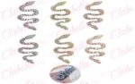 Decoración DIJES DE SERPIENTE 3D para uñas aprox entre 1 a 2cm POR PIEZA a granel, surtido