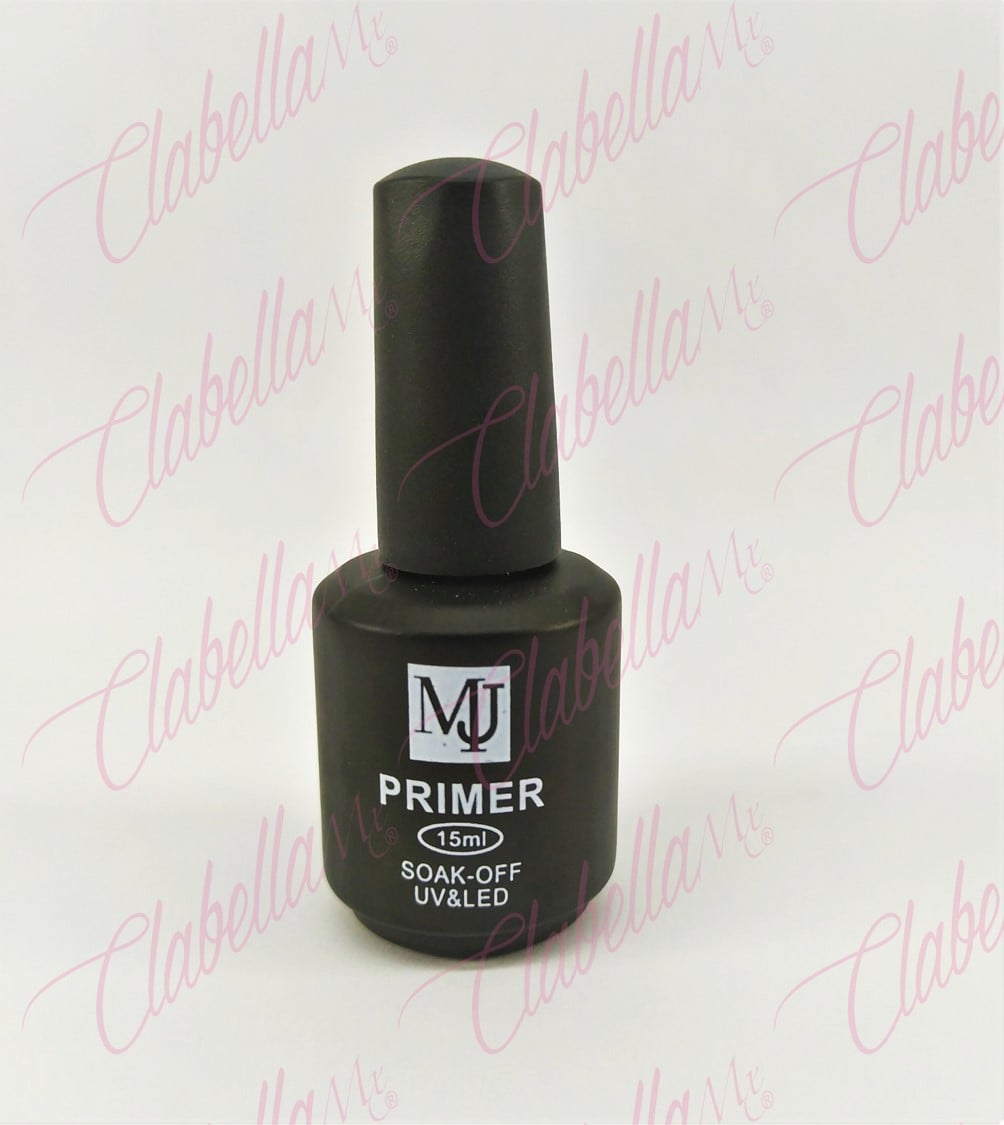 Primer MJ  para aumentar la adherencia y con ello la duración de gel, esmalte, polygel, acrílico, etc., en uñas naturales, 15ml por pieza. Se recomienda usar después de nivelador o regulador de PH y deshidratador o adherente para mejores resultados. 8A-127 (pb)