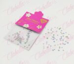Decoración CRISTAL COLOR PASTEL en diferentes tamaños para uñas aprox 60 piezas por sobre 41GG-034 (pb)