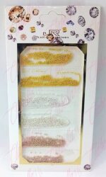 Decoración CAVIAR colores metálicos para uñas aprox 600 piezas por sobre, surtido 11A-105