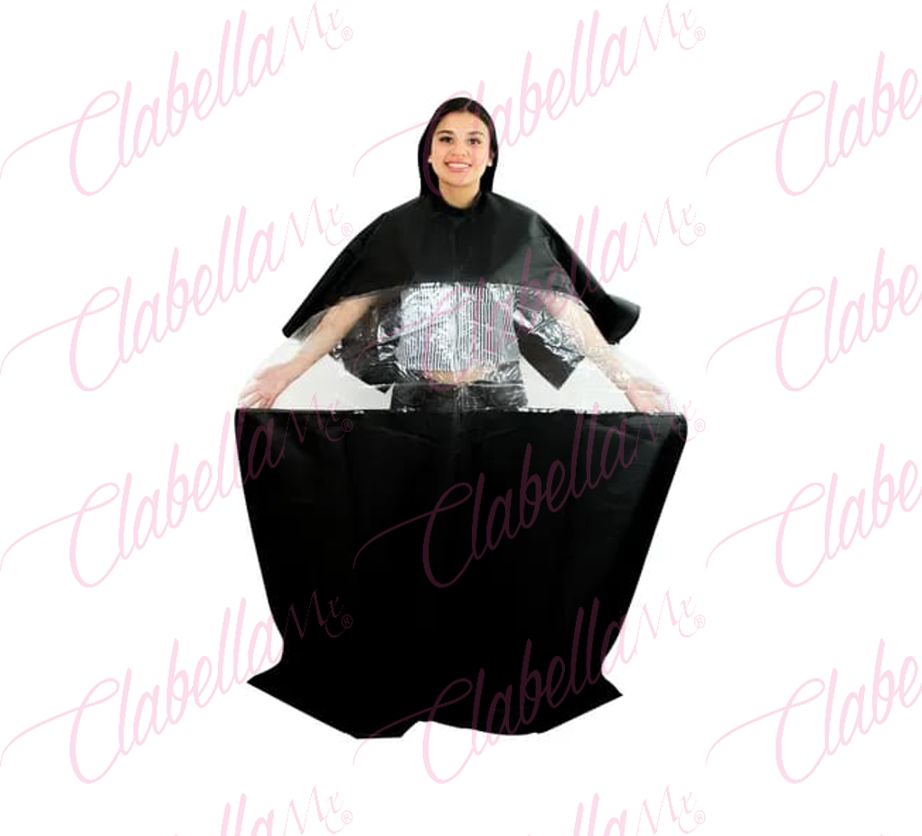 Cubridor - Capa  negro de tela vistacel para estilistas por pieza, CUVR