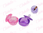 Godete de color con tapa para liquidos de uñas aprox de 4x4x4cm por pieza, surtido ESPECIFICAR