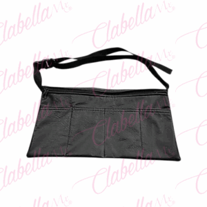 Mandil negro cangurera vini-piel porta herramienta, para estilistas y barbero por pieza, surtido MAC (PB)
