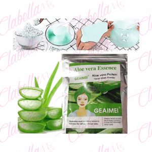 Mascarilla en polvo de ALOE VERA para hidratar, limpiar, refrescar la piel, dejandola suave y vibrante 200gr por pieza. (PB)
