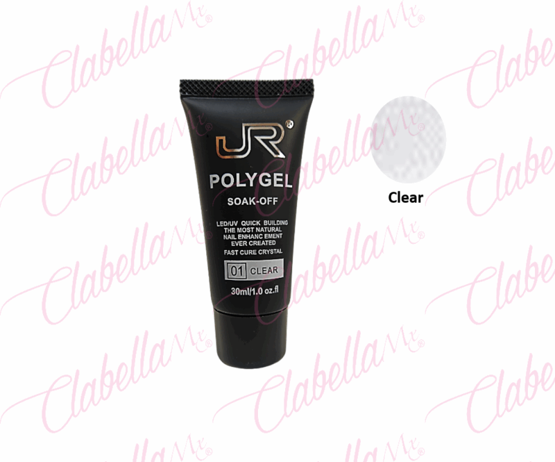 PolyGel - Acrigel TRANSPARENTE JR uv/led  para diseño de uñas 30ml  por pieza  8A-29-14/13