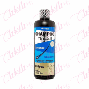 Shampoo Incredible con Minoxidil sin Sal con Keratina y Colageno Anti Caida para Cabello, 950ml por pieza