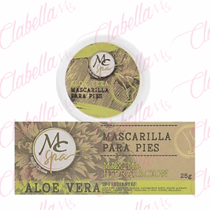 Mascarilla exfoliante Mc Nails, con tierra de diatomeas, almidón de maíz, aceite de té, nutriendo intensivamente, limpieza profunda, suaviza la piel y reduce el exceso de grasa (Se disuelve con agua), para pedicure, aprox 25gr por PIEZA ESPECIFICAR: