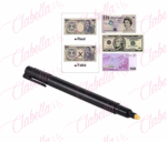 Pluma - Bolígrafo DETECTOR DE BILLETES falsos aprox 13cm por pieza JUL (Café - falso)