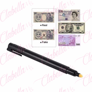 Pluma - Bolígrafo DETECTOR DE BILLETES falsos aprox 13cm por pieza JUL (Café - falso)