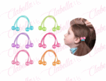 Liga - Bolita aprox 7cm para cabello por par, a granel JUL ESPECIFICAR: