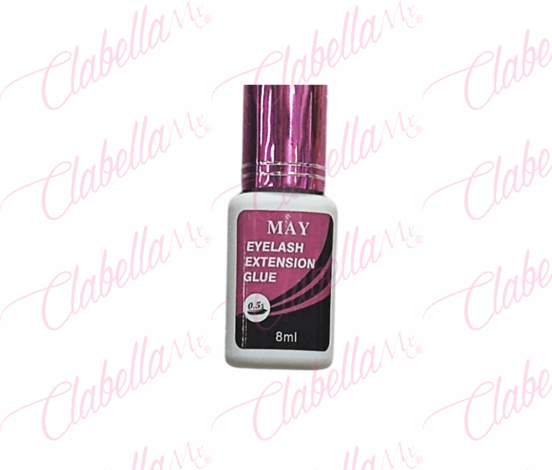 Pegamento - adhesivo negro profesional MAY para extensión de pestañas, tiempo de secado 0.5 segundos, 10ml por pieza