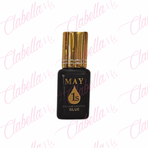 Pegamento - adhesivo negro profesional MAY para extensión de pestañas, tiempo de secado 1 segundos, 10ml por pieza