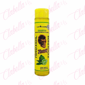 Shampoo Incredible Minoxidil con Bergamota es auxiliar en la prevención de la caída del cabello y al mismo tiempo promueve el crecimiento de cabello nuevo, mejora la salud de la piel eliminando caspa, hidrata el cuero cabelludo nutriendo de raíz a puntas y repara la fibra capilar, 500ml por pieza
