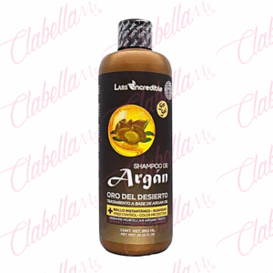 SHAMPOO Incredible Argán Oro del Desierto, repleto de vitamina E y ácidos grasos, hidrata el cabello sin dejar un aspecto graso, hidratación profunda y brillo intenso, dándole al cabello un aspecto sedoso y sano, 950ml por pieza