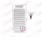 Pestañas mink Nagaraku POINT BASE PREMADE FANS, una por una, con 12 tiras en estuche rígido (pb) ESPECIFICAR: