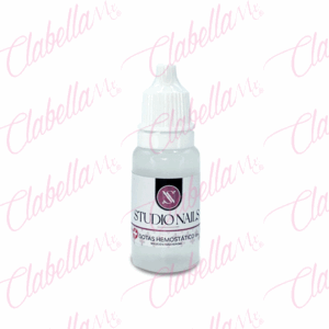 GOTAS Hemostáticas STUDIO NAILS, cauterizador interrumpe el flujo sanguíneo en heridas pequeñas en depilado, afeitado o manicure, 10ml por pieza