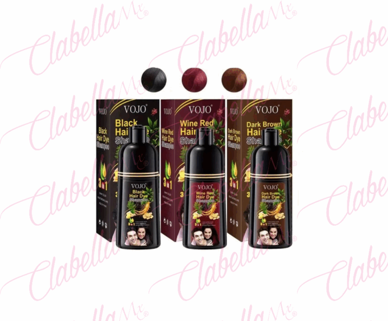 Tinte en shampoo 3 en 1 para teñir cabello 500ml por pieza ESPECIFICAR: