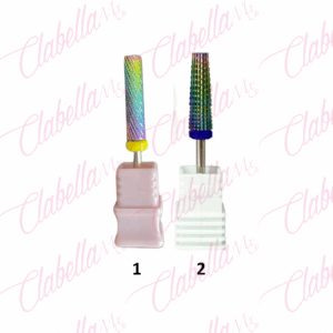 Puntas-brocas-fresas de acero inoxidable, tornasol AB, XXL calidad estándar, resistente al desgaste y golpes, en ocasiones se puede calentar (se calienta menos que la cerámica pero mas que el tungsteno), para pulidor de uñas aprox 2.5cm por pieza ESPECIFICAR: