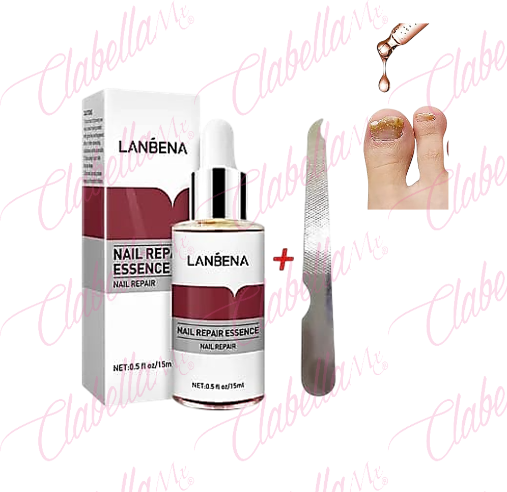 Esencia reparadora de uñas LANBENA, ayuda a combatir problemas como uñas agrietadas, rugosas, decoloradas, quebradizas, separadas y atacadas por hongos, para pedicure, 15ml por pieza