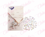 Decoración CRISTAL FIGURAS DE GOTA TORNASOL para uñas aprox 50 piezas por sobre