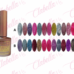 Geles Yuan Quan uv/led DISCO DIAMOND (reflectiva glitter) para uñas 6 piezas de 10ml por gama A-L66 ESPECIFICAR: