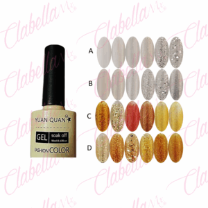 Geles Yuan Quan uv/led NAVIDEÑA para uñas 6 piezas de 10ml por gama ESPECIFICAR