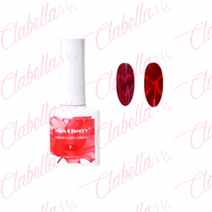 Gel Miss cherry uv/led efecto ojo de gato CEREZA para uñas 10ml por pieza (Cambia ligeramente el tono)