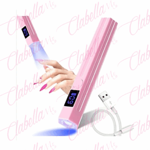 Lámpara portátil uv/led para soft gel secado de gel en uñas 3w con temporizador 20.60s, aprox de 10.5cm recargable con cable usb por pieza, surtido KAL