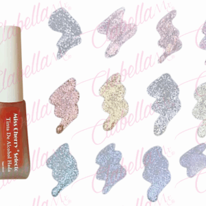 Tinta de Alcohol Hada Miss Cherry uv/led colores nacarados en colores pastel para uñas 12 piezas de 10ml por gama