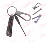 Llavero con corta uñas grande 7cm y limpiador de oídos 7cm, para manicure por pieza, surtido