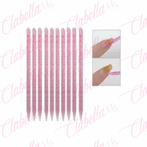 Empujador de cutícula palos de naranjo de plastico para manicure aprox 8cm 50 piezas por paquete, surtido