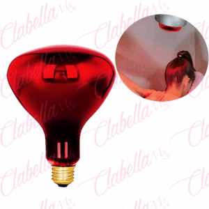 Foco para lampara de calor Volteck tipo reflector infrarrojo terapéutico 270W, 1,000K / luz infrarroja, 2,000H,127V/60HZ aprox 12.4x16.5cm por pieza