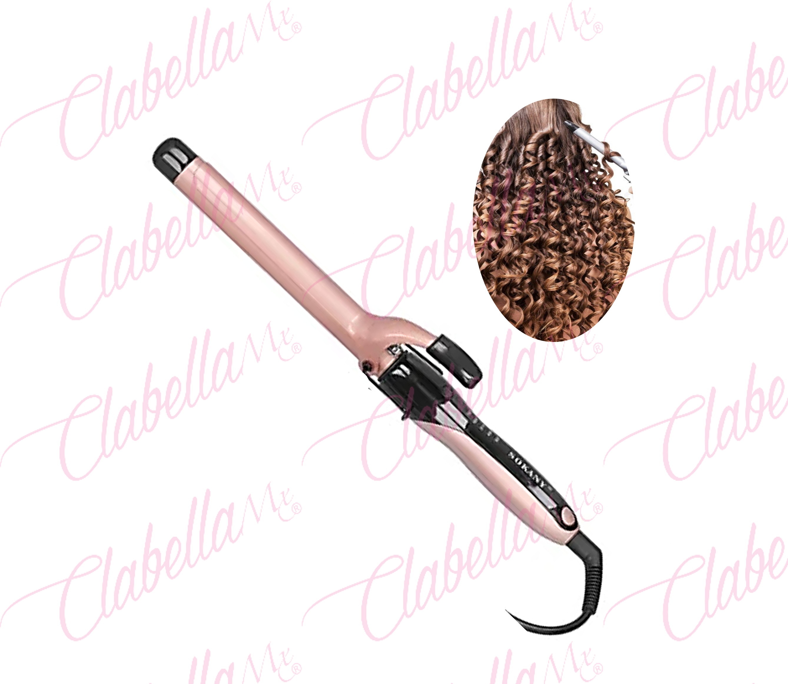 Rizadora para cabello aprox de 25cm, 110v-220v 50/60hz, 50w por pieza, surtido DER 3 JEN ESPECIFICAR: