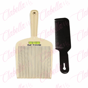 Set de Peine Flat Topper - peine plano con 2 piezas para cortes de cabello mas precisos y definidos para Barberia o peluqueria