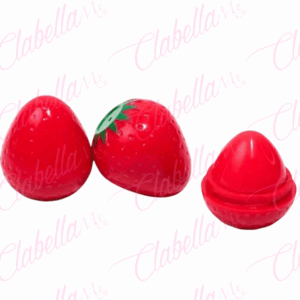 Balsamo hidratante con olor en forma de fresa para labios, por pieza