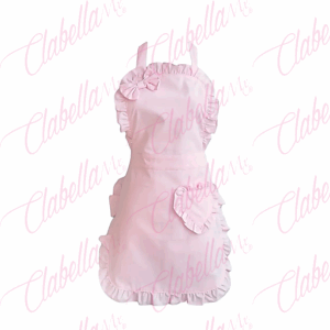 Mandil - Delantal multiusos en color rosa aprox 70x75cm