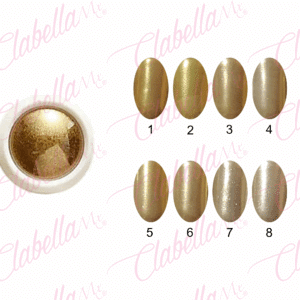 Efecto espejo dorado para uñas en frasco de 1/8oz por pieza ESPECIFICAR: