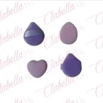 Paquete con 2 BORLAS CHICAS y 2 BLENDER CHICOS para aplicar maquillaje aprox de 3x4cm paquete con 4 piezas , surtido VOL