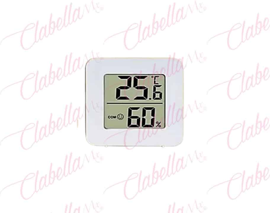 Medidor - Higometró - Termómetro digital de temperatura y humedad (incluye pila de botón) aprox 5x5x1.5cm, por pieza