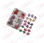 Decoración FLOR HAWAIANA 3D para uñas aprox 18 piezas por estuche, surtido