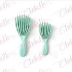 Cepillo desenredador cerdas de plástico flexible para cabello delgado, corto, lacio o frágil aprox de 24cm por pieza, surtido