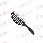 Cepillo desenredador, cerdas de silicón flexible para cabello delgado, corto, lacio o frágil aprox de 24cm por pieza, surtido